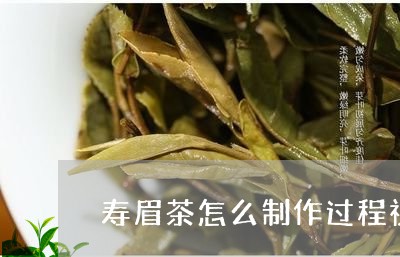 寿眉茶怎么制作过程视频/2023102550392