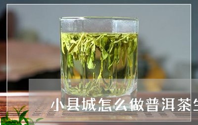 小县城怎么做普洱茶生意/2023101738492