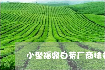 小型福鼎白茶厂商排名/2023120830574