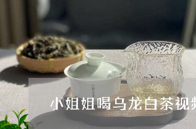 小姐姐喝乌龙白茶视频/2023100167140