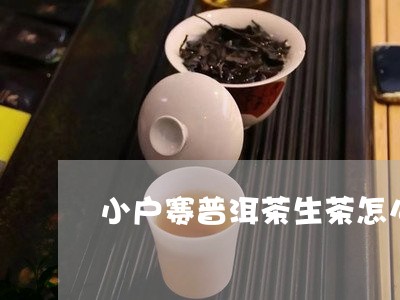 小户赛普洱茶生茶怎么卖/2023120713937