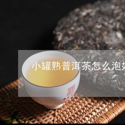 小罐熟普洱茶怎么泡好/2023061602947