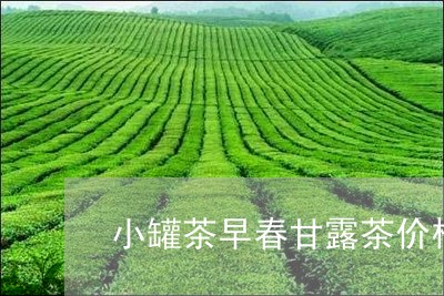 小罐茶早春甘露茶价格/2023071589403