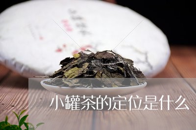 小罐茶的定位是什么/2023042364160