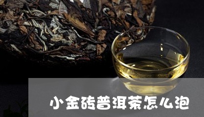 小金砖普洱茶怎么泡/2023071151571