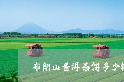 布朗山普洱茶饼多少钱/2023072442816