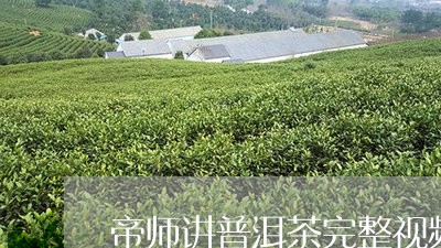 帝师讲普洱茶完整视频/2023092838361