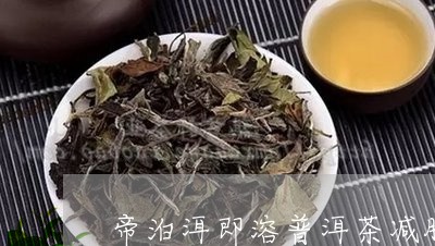 帝泊洱即溶普洱茶减肥/2023061658592