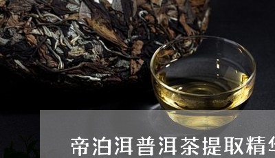 帝泊洱普洱茶提取精华/2023073094048