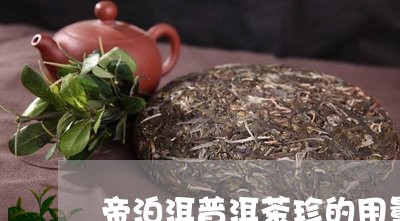 帝泊洱普洱茶珍的用量/2023062016281