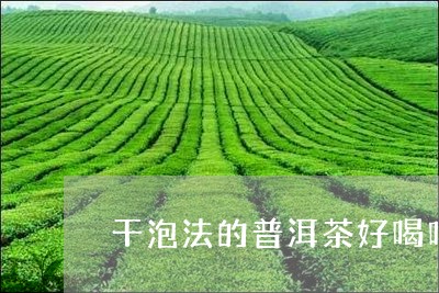 干泡法的普洱茶好喝吗/2023092723956