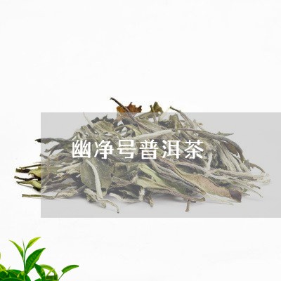 幽净号普洱茶/2023042855010