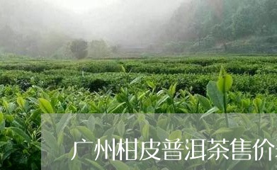 广州柑皮普洱茶售价表图片/2023112516258