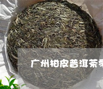 广州柑皮普洱茶零售商家/2023102405125