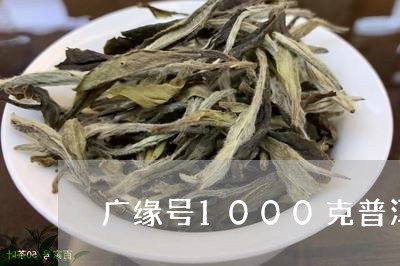 广缘号1000克普洱茶/2023120779615