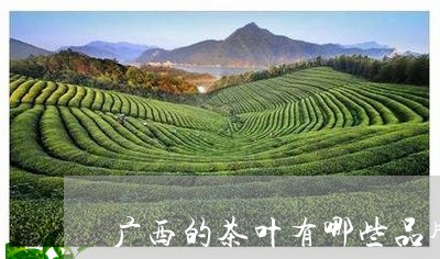 广西的茶叶有哪些品牌/2023061048582