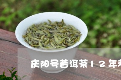 庆阳号普洱茶12年老茶张俊/2023052795047