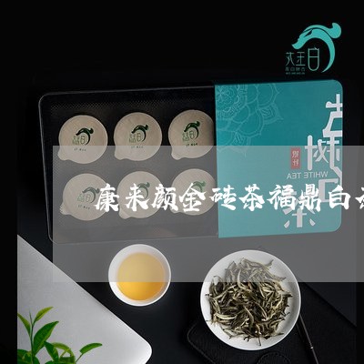 康来颜金砖茶福鼎白茶/2023091512626