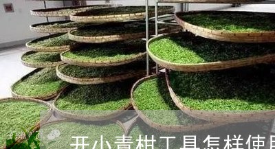 开小青柑工具怎样使用/2023092195128