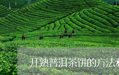 开熟普洱茶饼的方法和步骤/2023121644846