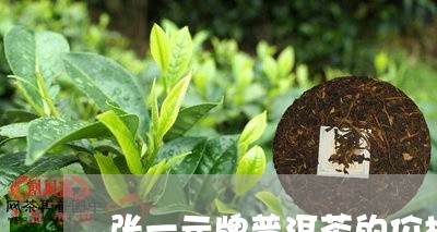 张一元牌普洱茶的价格/2023092611495