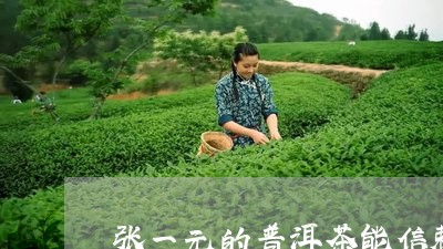 张一元的普洱茶能信赖吗/2023103159492