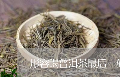 形容喝普洱茶最后一站/2023092668460