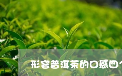 形容普洱茶的口感四个字/2023110187379