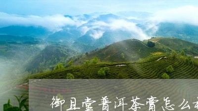 御且堂普洱茶膏怎么样/2023072290713