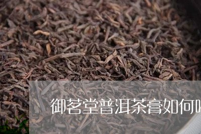 御茗堂普洱茶膏如何喝/2023092860624