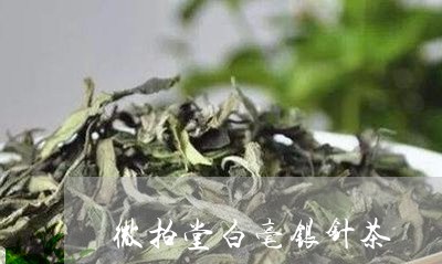 微拍堂白毫银针茶/2023090619695