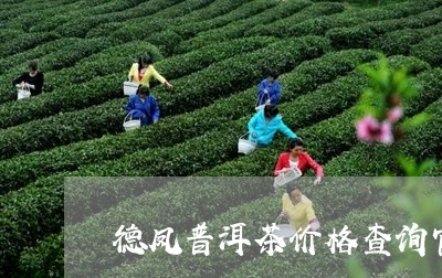 德凤普洱茶价格查询官网/2023112872804