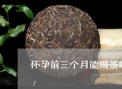 怀孕前三个月能喝茶吗/2023092131795