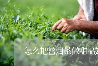 怎么把普洱茶做甜品好看/2023110646948