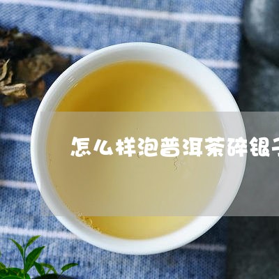 怎么样泡普洱茶碎银子/2023092835048