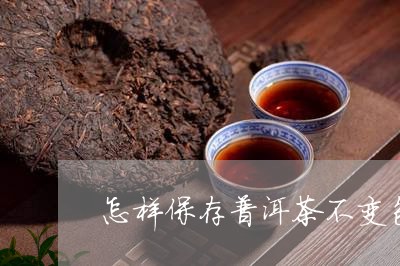 怎样保存普洱茶不变色/2023080311725