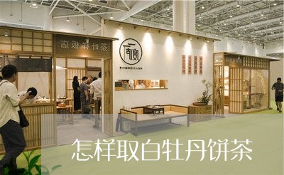 怎样取白牡丹饼茶/2023061994046