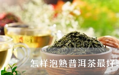 怎样泡熟普洱茶最好喝/2023101768371