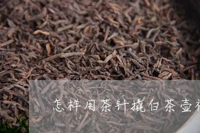 怎样用茶针撬白茶壶视频/2023102559504