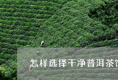 怎样选择干净普洱茶饼好/2023121618460