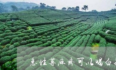 急性荨麻疹可以喝白茶吗/2023102570725