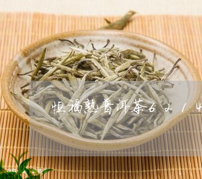 恒福熟普洱茶6214/2023080152737