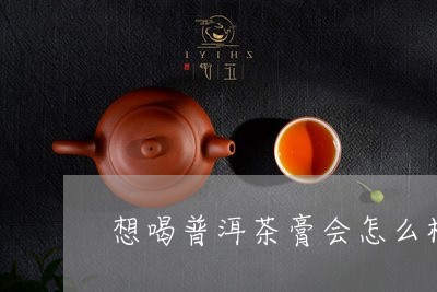 想喝普洱茶膏会怎么样/2023092781816