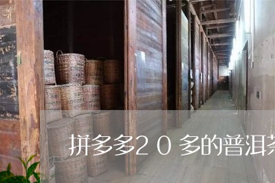 拼多多20多的普洱茶/2023062362606