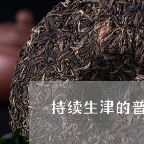 持续生津的普洱茶/2023101668894