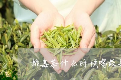 排毒茶什么时候喝最好/2023071499573