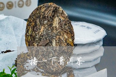 播一下普洱茶/2023090661683