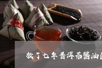 放了七年普洱茶酱油色/2023092771706