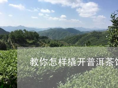 教你怎样撬开普洱茶饼/2023100761725