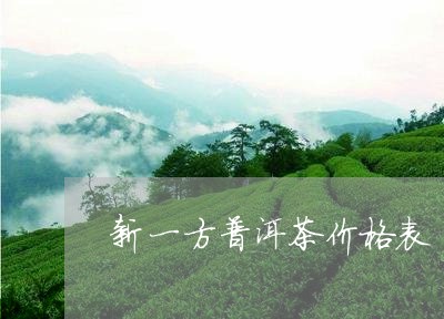 新一方普洱茶价格表/2023070932505